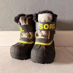 Sorel Black Winter Boots for Kids